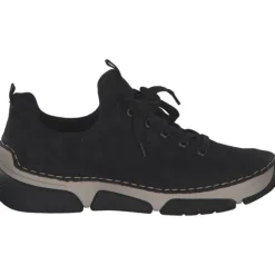 Rieker 45973, Schnürschuhe, Damen, Schwarz