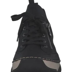 Rieker 45973, Schnürschuhe, Damen, Schwarz