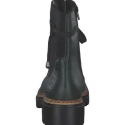 Rieker 72637, Schnürstiefel, Damen, tanne/schwarz