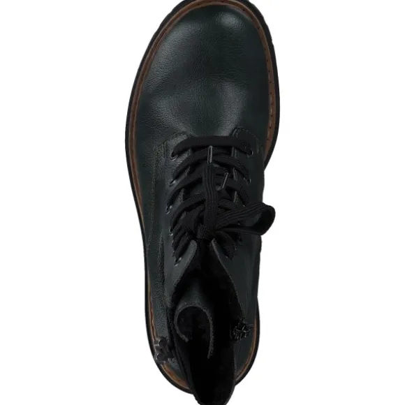 Rieker 72637, Schnürstiefel, Damen, tanne/schwarz