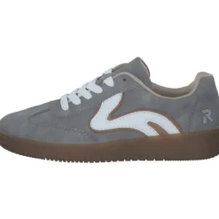 Rieker M5512, Schnürschuhe, Damen, grigio/weiss/duene