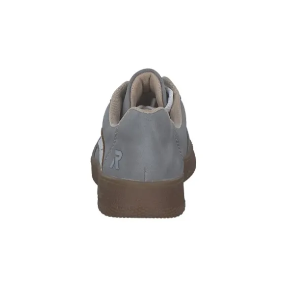 Rieker M5512, Schnürschuhe, Damen, grigio/weiss/duene