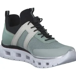 Rieker M6061, Schnürschuhe, Damen, palecyan/mint/peppermint/offwh