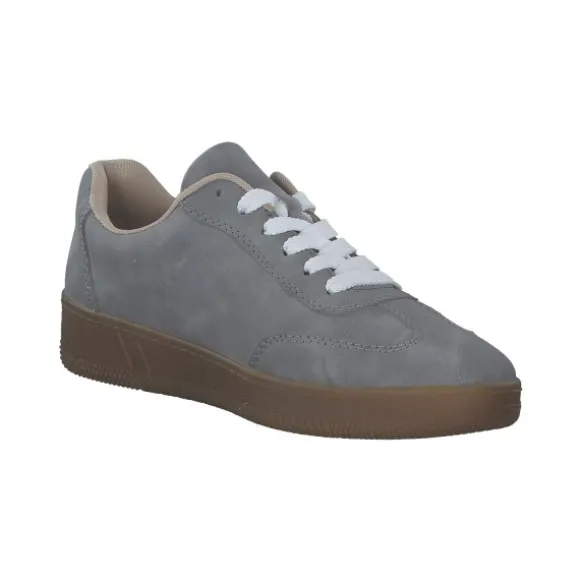 Rieker M5512, Schnürschuhe, Damen, grigio/weiss/duene