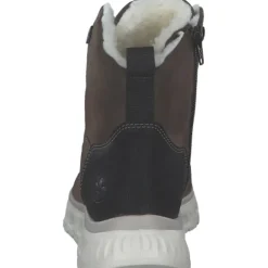 Rieker M6012-25, Schnürstiefel, Damen, erde/schwarz