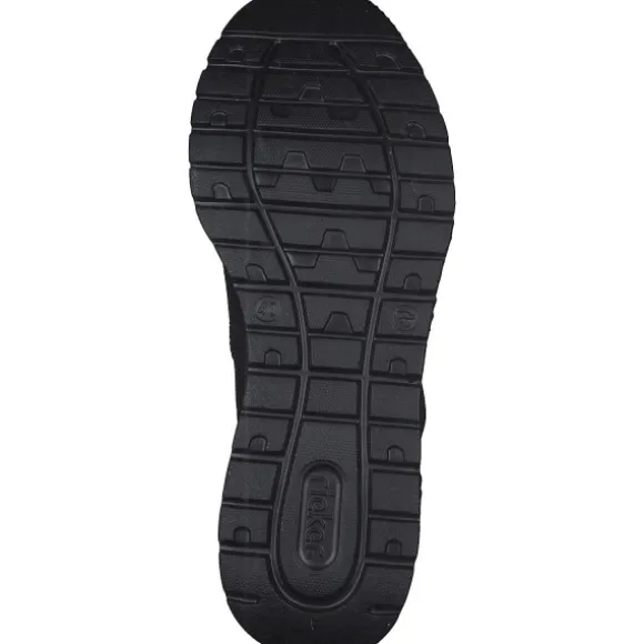 Rieker M6053, Slip-On-Sneaker, Damen, schwarz/schwarz/schwarz