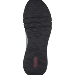 Rieker M4903, Sneakers Low, Damen, weiss/schwarz/weiss-multi