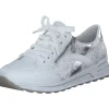 Rieker N1403, Schnürschuhe, Damen, weiss/bianco/silber