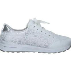 Rieker N1403, Schnürschuhe, Damen, weiss/bianco/silber