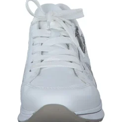 Rieker N1403, Schnürschuhe, Damen, weiss/bianco/silber