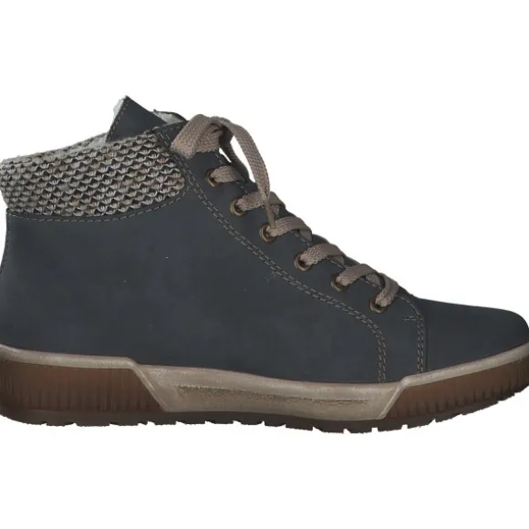 Rieker N0709, Sneakers High, Damen, Blau
