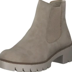 Rieker X5772, Chelsea Boots, Damen, Beige