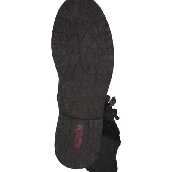 Rieker Z4774, Overknee-Stiefel, Damen, Grün