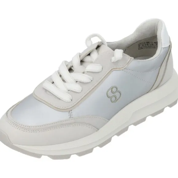s. Oliver 23616, Schnürschuhe, Damen, platinum combi