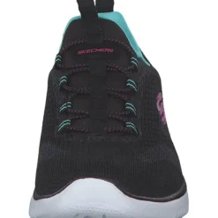 Skechers 150120 BKMT Summits New Nature, Slip-On-Sneaker, Damen, Schwarz