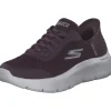 Skechers 124836 BURG Slip ins Go walk flex, Slip-On-Sneaker, Damen, burgund