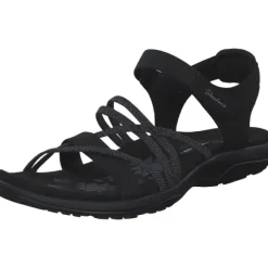Skechers 163193, Keilsandaletten, Damen, Schwarz
