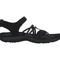 Skechers 163193, Keilsandaletten, Damen, Schwarz