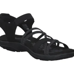 Skechers 163193, Keilsandaletten, Damen, Schwarz