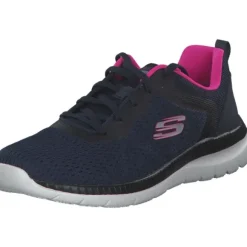 Skechers 12607 NVHP Bountiful Quick Path, Schnürschuhe, Damen, navy pink