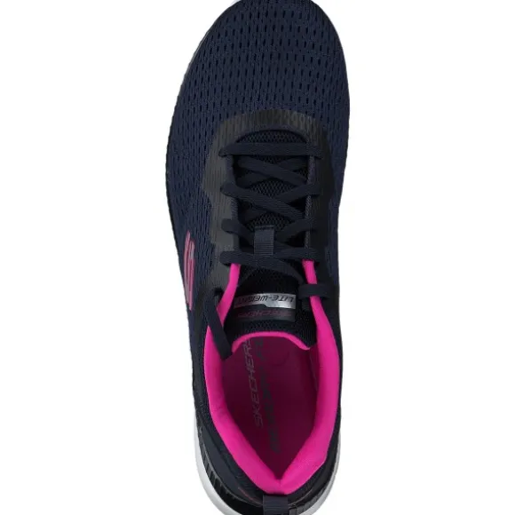 Skechers 12607 NVHP Bountiful Quick Path, Schnürschuhe, Damen, navy pink