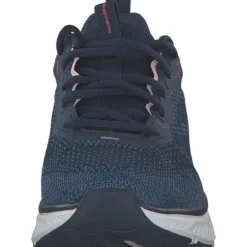 Skechers 150471, Schnürschuhe, Damen, NAVY KNIT / PINK TRIM
