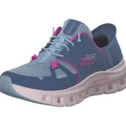 Skechers 150420, Slip-On-Sneaker, Damen, slate mesh / pink trim