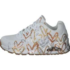 Skechers 155523, Sneakers Low, Damen, Weiß Herzen