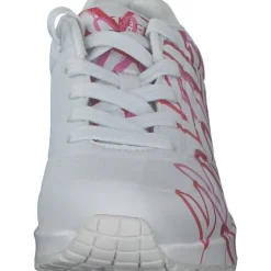 Skechers 155507, Sneakers Low, Damen, WRPK white/red/pink