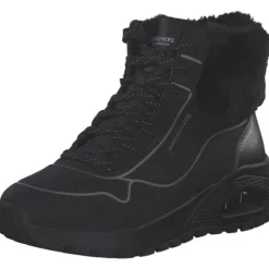 Skechers 167993-BKPW UNO RUGGED-FALL SHIMMER, Stiefeletten, Damen, BLACK