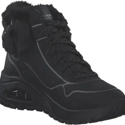 Skechers 167993-BKPW UNO RUGGED-FALL SHIMMER, Stiefeletten, Damen, BLACK