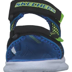 Skechers 90558L, Sandaletten, Kinder, black/blue/royal & lime