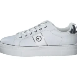 Tamaris 23724, Schnürschuhe, Damen, Weiß (White/Silver)
