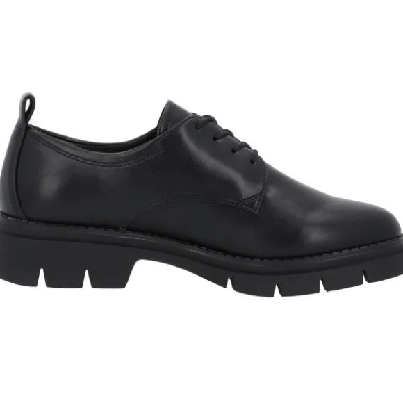 Tamaris 23302, Schnürschuhe, Damen, BLACK MATT