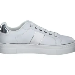Tamaris 23724, Schnürschuhe, Damen, Weiß (White/Silver)