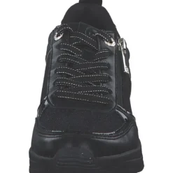 Tamaris 23721-42, Schnürschuhe, Damen, black/gold