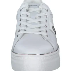 Tamaris 23724, Schnürschuhe, Damen, Weiß (White/Silver)