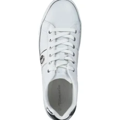Tamaris 23724, Schnürschuhe, Damen, Weiß (White/Silver)