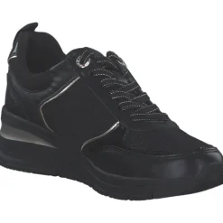 Tamaris 23721-42, Schnürschuhe, Damen, black/gold